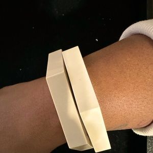 Natural Buffalo bone/horn hexagon shaped bracelet.  Set of 2